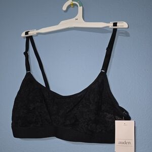 Set Of 2- Auden Black Lace Bralette Nwt